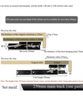 Heavy Duty Side Mounted Ball Bearing Drawer Slides Full Extension Rock Solid Cold Rolled Steel Runners For Hidden Dining Lift Tables Smooth As Butter Glide Cabinet Hardware Pack Of Two 250Mm measurement diagram