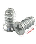 Top Tier Flat Head Replacement Screws For Panel Fixing And Furniture Assembly Hella Durable One Half Inch Nickel Plated Iron Fasteners.