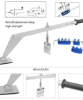 Car Dent Repair Tool Kit With Aluminum Alloy Dent Puller Set, featuring handle base and accessories, 85cm length