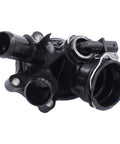 Mercedes Benz Engine Coolant Thermostat Assembly With Housing Gasket Direct Fit For C250 And SLK250 2012 2013 2014 2015 Easy Install Replacement Part 2712000315 410389103D, close-up view