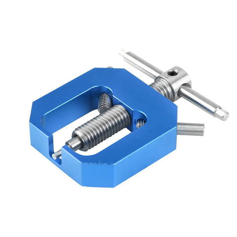 Heavy Duty Rc Motor Gear Puller For Hpi Axial Hsp Scx10, blue aluminum tool for pinion removal in RC vehicles.
