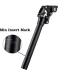 SP12 NCX Suspension Seatpost Parallelogram Design For Ultra Smooth Rides On Hardtails with min insert mark close-up