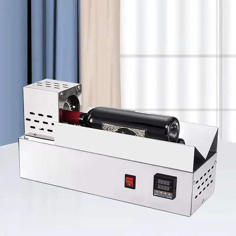 GFJYKDL Capsule Heat Shrink Machine For Bottle Sealing Commercial PVC Capsule Shrinker in stainless steel with 80 mm capacity.