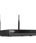 Plug And Play 16 Channel Network Video Recorder For Hiseeu Wireless Security Camera System, front view with antennas