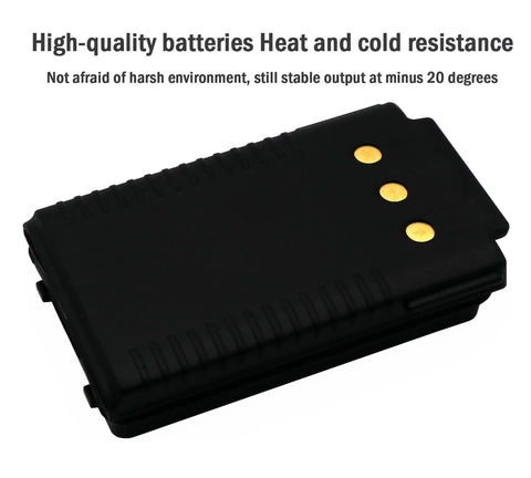 Close-up of Four Pack Two Way Radio Replacement Battery 1800mAh High Capacity Battery Pack Compatible With FT-70D FT-70DR FT-70DS For Outdoor Use