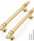 Gold Cabinet Pulls 5 Inch 30 Pack Heavy Duty Rust Resistant Drawer Handles Zinc Alloy Hardware For Kitchen Cupboards Closets Cabinets