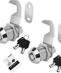 Keyed Alike 5/8 Inch Tubular Cam Lock for Toolbox and Cabinet Doors with Zinc Alloy Body Includes Keys Built Tough