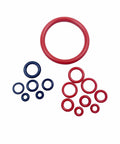 Red and blue 15 Piece O Ring Seal Kit For Maintenance Steam Valve Outlet Valve Boiler Brew Unit Universal Espresso Machine O Ring Repair Set For Preventing Leaks And Keeping Your Coffee Maker Running Smoothly