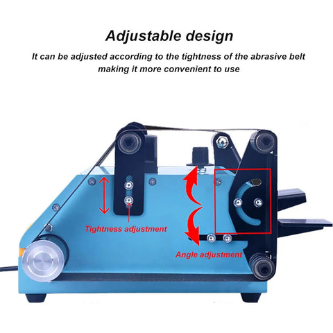 Adjustable features of 950W Electric Mini Belt Sander Double Ended Bench Grinder Kit for convenience in use.