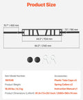 Dimensions of Heavy Duty 2 Inch Swiss Bar With Three Grip Positions Built To Last, Supports Up To 550 Lbs, Includes Collars.