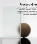 Frosted glass sample with anti-peeping feature highlighting privacy benefits for Preassembled Sliding Closet Door 60x80 Inch White Double 31 Inch Panels With 3 Lite Frosted Glass Bypass Door And Hardware Kit Included Wood Slab Waterproof PVC Surface Easy To Install No Assembly Required Smooth Quiet Glide.