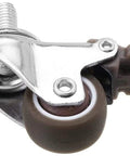 Premium Silent Tpe Furniture Casters Featuring Universal Swivel Brakes And Slick One Inch Rollers For Easy Diy Swap with grey wheel.