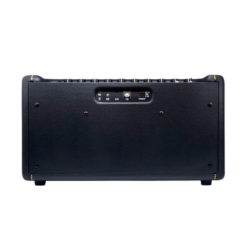 Back view of Spark 40-Watt Combo Practice Amp For Electric Guitar, Bass, And Acoustic With Mobile App, Smart Jam.
