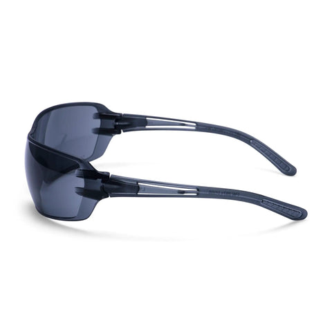 Ultra Lightweight Wraparound Safety Glasses Built Tough For The Daily Grind featherweight eyewear with gray lenses and slim temples.