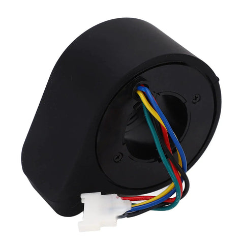 Thumb Throttle Accelerator For Electric Scooters, Snap-On Finger Control, showing rear view with exposed wiring connectors