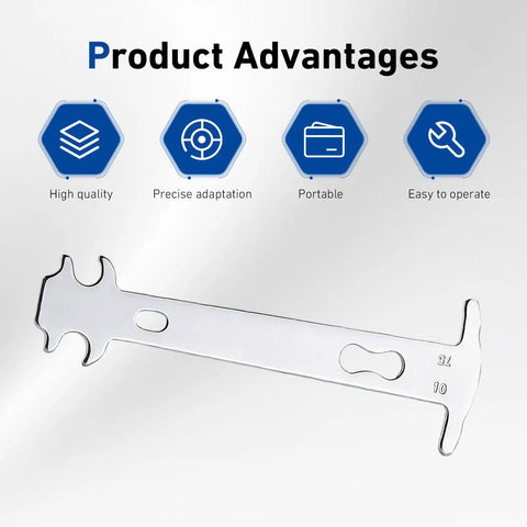Bike Chain Checker Tool Stainless Steel Chain Wear Indicator Gauge For Accurate Bicycle Chain Measurement with advantages