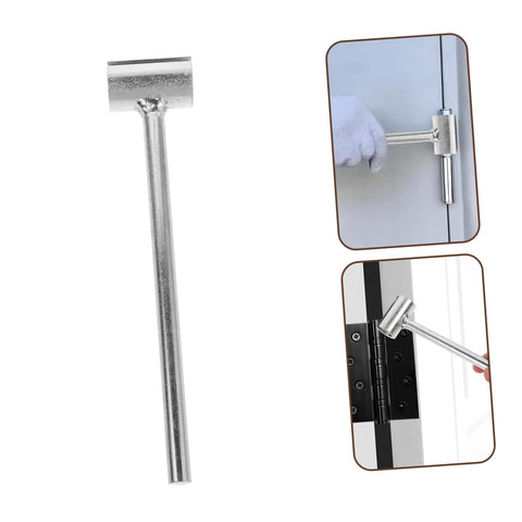 Adjustable Door Hinge Adjustment Tool For Precise Door Alignment And Smooth Operation Single Head Spanner Lever Design For Easy Hinge Calibration At Home For DIYers SOLUSTRE displayed with usage examples on door hinges.