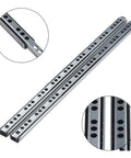Side Mount Ball Bearing Drawer Slides 2 Pack 17mm Wide Two Way Opening Creak Free Smooth Silent Operation Easy Install Hardware