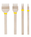 Diamond Leather Stitching Chisel Set With Color Coded 4mm Hole Punch Kit For Hand Sewing And Saddle Stitching, tools displayed