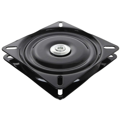 Heavy Duty 7 Inch Bar Stool Swivel Replacement Plate With Ball Bearing Mechanism, solid steel mount, black finish