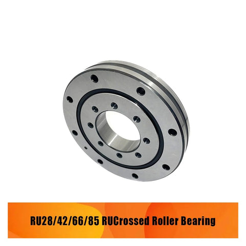 High Grade Crossed Roller Bearing With Ultra Precise Rotational Accuracy P5 And P4 RU85 P5, stainless steel, front view.