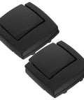 Two Pack Alloy Toggle Latches For Craft Boxes And Wood Chests With Flat Bottom Keyless Closure Soft Touch Black Finish