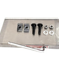 Heavy Duty 6x12 Inch Rectangular Magnetic Chuck For Lathes And Surface Grinding Machines With Permanent Magnet Hold 100 To 120 N Per Cm2 Magnetic Force Smooth Surface Uniform Magnetic Strip Built To Last, shown with installation accessories.