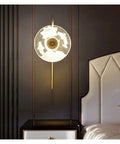 Sleek Copper Wall Sconces Featuring Glare Free Led Illumination Ideal For Bedroom Nightstands And Hallways with glass shade