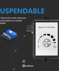 Speed controller for 6 Inch Inline Duct Fan With Variable Speed EC Motor, Quiet 469 CFM Beast Airflow Booster