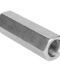 GOTOTO 1/4 Inch BSPP Female Hose Connector Fitting Made From Solid 304 Stainless Steel With Hex Thread For Garden Hose Water Pipe Repair And Outdoor Watering Rig Kit, hex fitting close-up