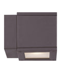 Rubix LED Outdoor Wall Light Fixture Dark Sky Friendly Single Light 3000K Warm White Brushed Aluminum Side View
