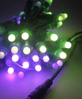 RGB Dream Color Changing Addressable LED Pixel String Lights 12V DC 500 Pieces Waterproof IP67 12mm Pixels WS2811 IC glowing