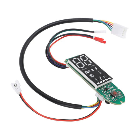 Replacement Scooter Dashboard Circuit Board With Clear Display Easy Install Universal Fit For Eight To Ten Inch Scooters Slick DIY Repair Part For Quick Hassle Free Scooter Fix, showing circuit board with wires and digital display