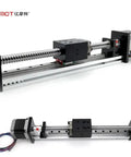 Real Smooth 450mm CNC Linear Guide Rail Actuator System For Single Axis Motion Control with ball screw and compact stage