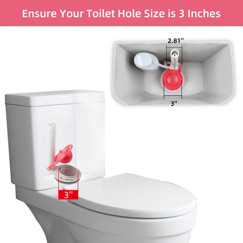 Two Pack Large 3 Inch Toilet Flapper Replacement For Toto Oversized Flappers G Max THU138S THU175S THU331S installation guide