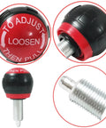 M16 Adjustable Spring Knob Pull Pin Universal Exercise Bike Replacement Parts Heavy Duty Plastic And Metal Fitness Knobs, close-up view.