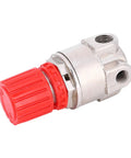 Pneumatic Systems Air Pressure Switch And High Precision Regulator Valve Assembly with red adjustment knob