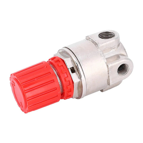 Pneumatic Systems Air Pressure Switch And High Precision Regulator Valve Assembly with red adjustment knob