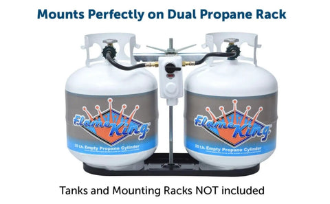 2-Stage Auto Changeover Propane Regulator With 12-Inch Pigtails For RVs Vans And Trailers Seamless Primary To Reserve Tank Switch