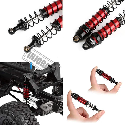 Four Piece 90mm RC Shock Absorber Set For 1 10 Scale Crawler Models Ideal For Axial SCX10 90046 AXI231017 And TRX4 D90.
