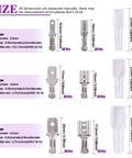 315 Piece Spade Quick Connectors Set With 2.8mm 4.8mm 6.3mm Male And Female Crimp Terminals, Insulating Sleeve, Assortment Kit