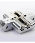 Stainless Steel Built Tough Heavy Duty Commercial Door Hinge Set With 180 Degree Concealed Hinge And Quiet Built In Sliding Bearings, side view.
