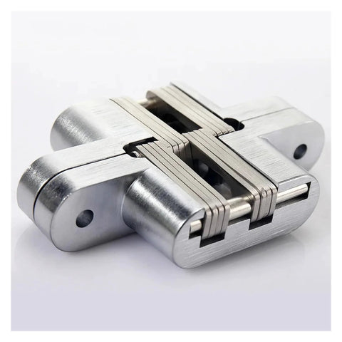 Concealed Overlay Cabinet Hinges For Hidden Doors 180 Degree Folding Heavy Duty Stainless Steel Hinge with 360 Degree Rotation Built In