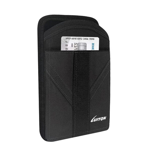 Rugged Handheld Scanner Holster Case With Belt Clip And Loops For TC70 TC70x TC75 TC75x TC72 TC77 M60 MC67, showing front view with card slot