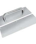 304 Stainless Steel Satin Finish Door Push Pull Handles Set, 100mm Wide, 300mm High, 1.2mm Thick, Interior Hardware