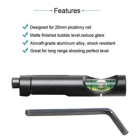 Metal Bubble Level Anti Cant For 20mm Picatinny Weaver Rail Rifle Scope Leveling Kit Mounts Sight With Wrench