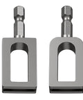 Heavy Duty 2 Piece Wire Twister Tool For Drill, 2 drill attachments made of durable metal for twisting wire.