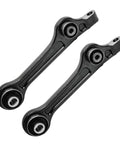 Front Control Arm Kit For RWD Chrysler 300 Dodge Challenger And Charger 2011 To 2019 4pc Set Lower Control Arms Front And Rearward Replacement For Non SRT Models, black metal arms