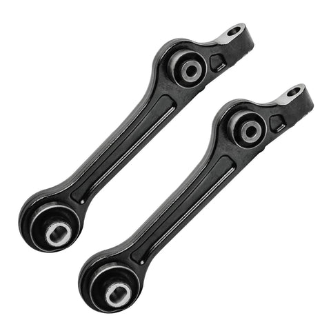 Front Control Arm Kit For RWD Chrysler 300 Dodge Challenger And Charger 2011 To 2019 4pc Set Lower Control Arms Front And Rearward Replacement For Non SRT Models, black metal arms
