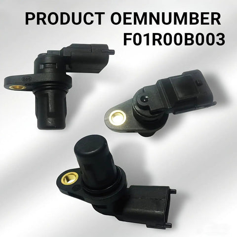 Camshaft Position Sensor for Cars Plug and Play Replacement With Sealing Ring OEM No F01R00B003 Easy Install Fits Most Vehicles Eliminates EPC Warning Lights and Cold Start Woes, Reliable Engine Sensor. Black camshaft position sensor with sealing ring and OEM F01R00B003